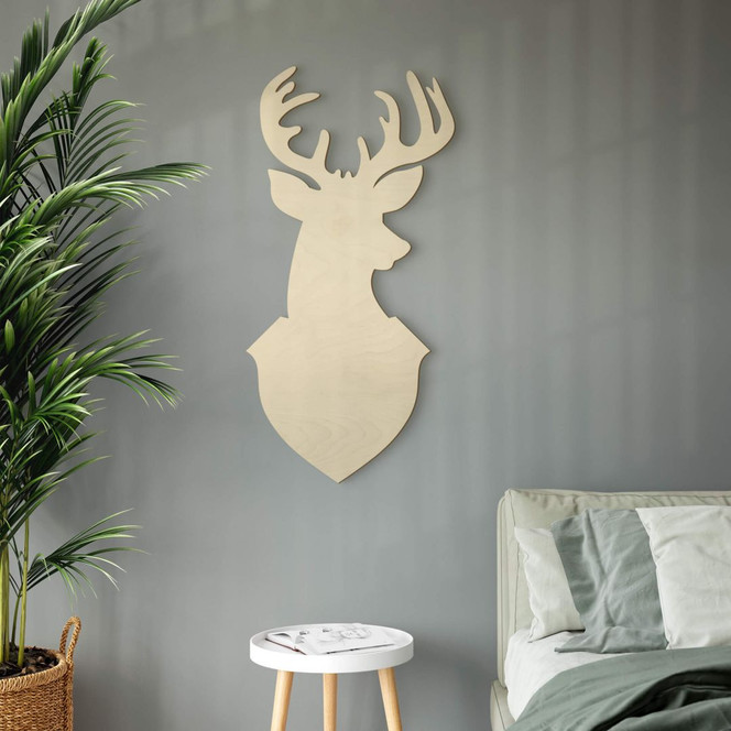Holzdeko Pappel - Hirsch