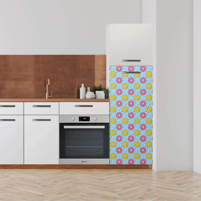 Klebefolie - Hochschrank (60x140cm) - Donutparty- Bild 1