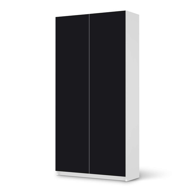 Klebefolie IKEA Pax Schrank 201cm Höhe - 2 Türen - Schwarz- Bild 1