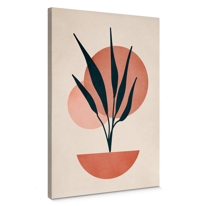 Leinwandbild Abstrakte Pflanze - Kubistika - Kopenhagen