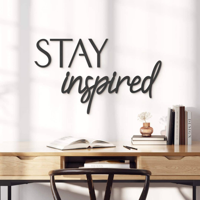 MDF-Deko 3D-Schriftzug STAY inspired