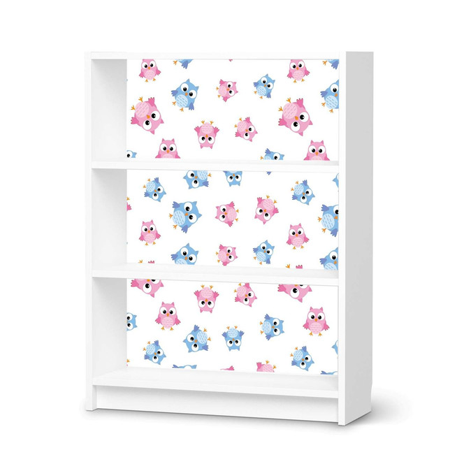 Möbelfolie IKEA Billy Regal 3 Fächer - Eulenparty- Bild 1