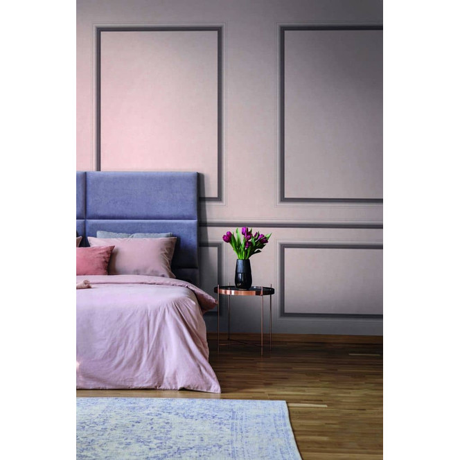 Vliestapete mit einfarbiger Struktur beige, rot Uni