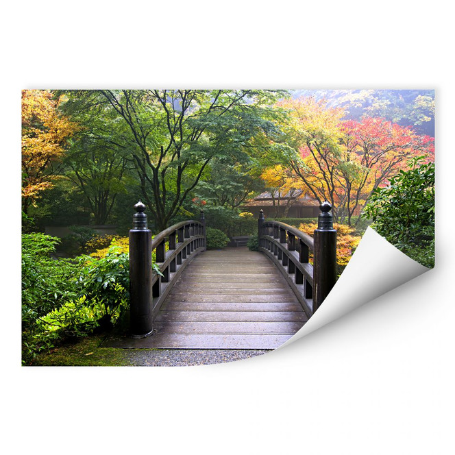 Wallprint Brücke im Grünen