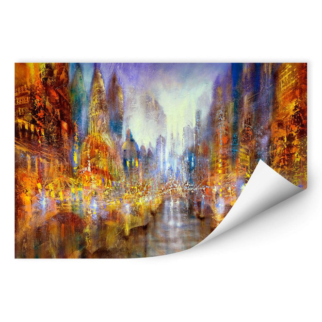 Wallprint Schmucker - Lichterstadt