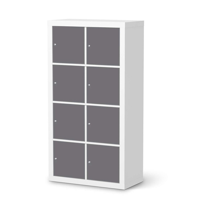 Klebefolie IKEA Expedit Regal 8 Türen - Grau Light- Bild 1
