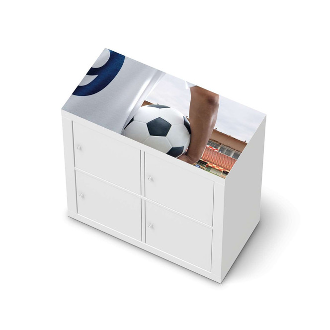 Möbelfolie IKEA Expedit Regal oben - Footballmania- Bild 1