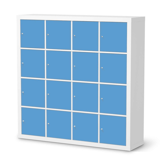 Möbelfolie IKEA Kallax Regal 16 Türen - Blau Light- Bild 1