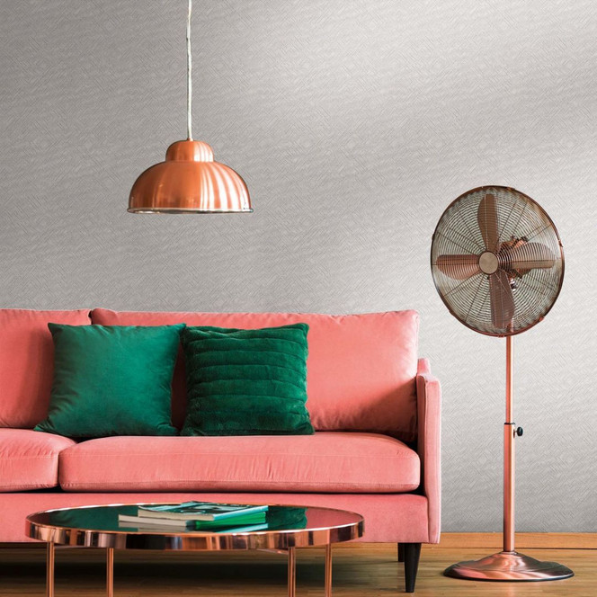 Tapete Grau mit Grafik Design - grafische Mustertapete modern für Wohnzimmer, Schlafzimmer