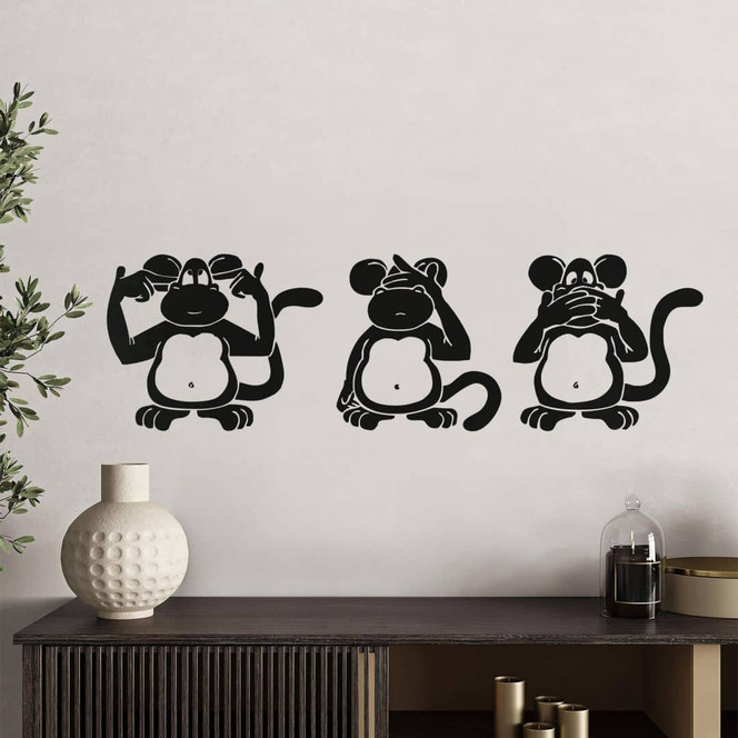 Wandtattoo Affenweisen 2