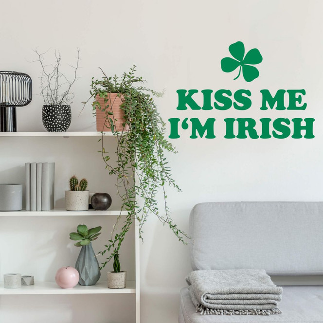 Wandtattoo Kiss me I'm Irish
