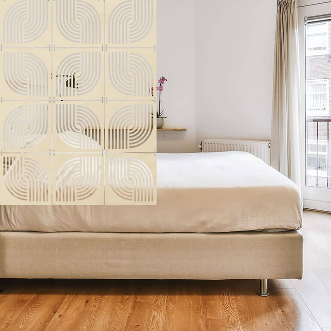 Holz Raumteiler Regenbogen Muster - Pappel