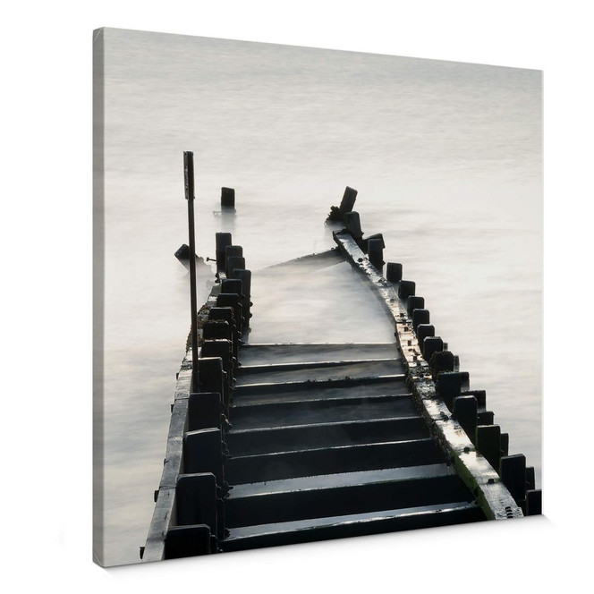 Leinwandbild Way to nowhere - quadratisch