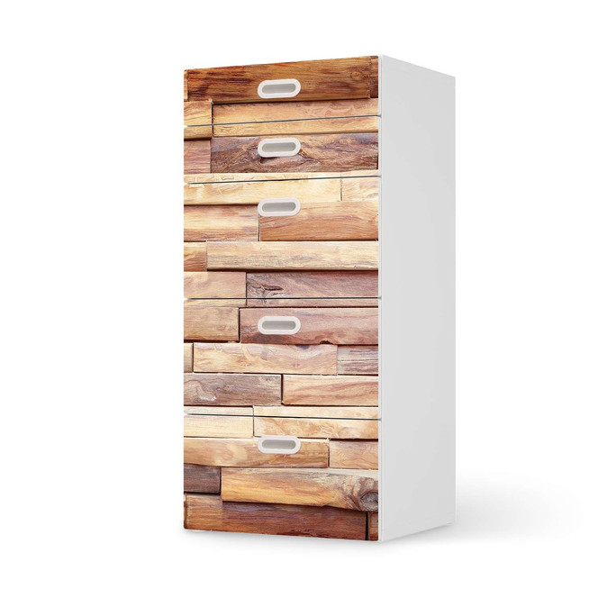 Möbel Klebefolie IKEA Stuva / Fritids Kommode - 5 Schubladen - Artwood- Bild 1