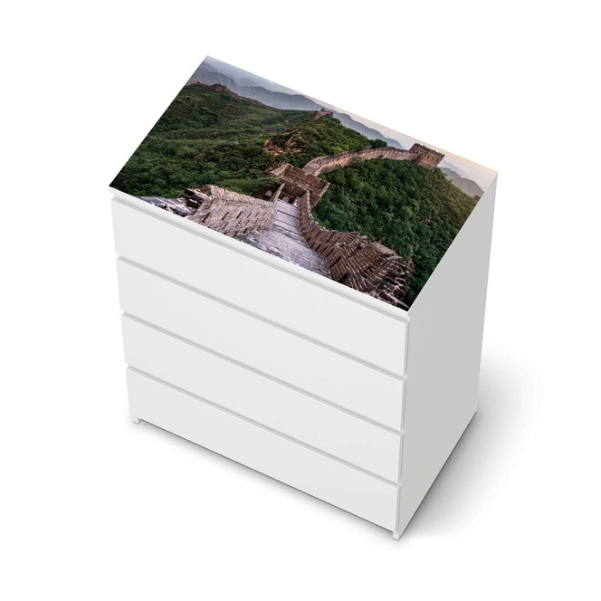Möbelfolie IKEA Malm Kommode 4 Schubladen oben - The Great Wall- Bild 1