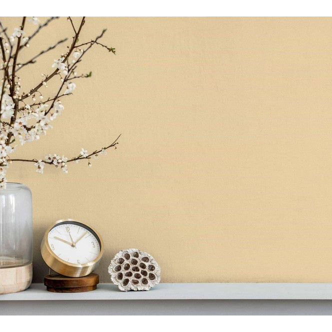 Vliestapete Struktur Uni Klassisch in Gelb