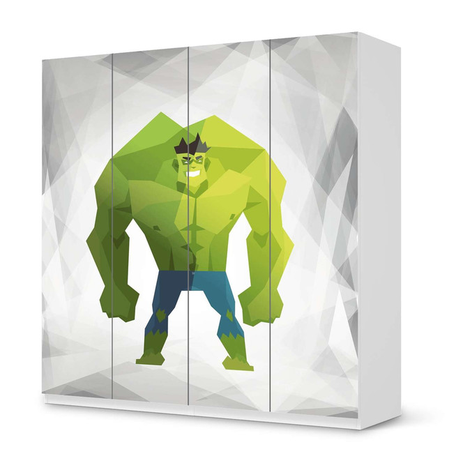 Klebefolie IKEA Pax Schrank 201cm Höhe - 4 Türen - Mr. Green- Bild 1