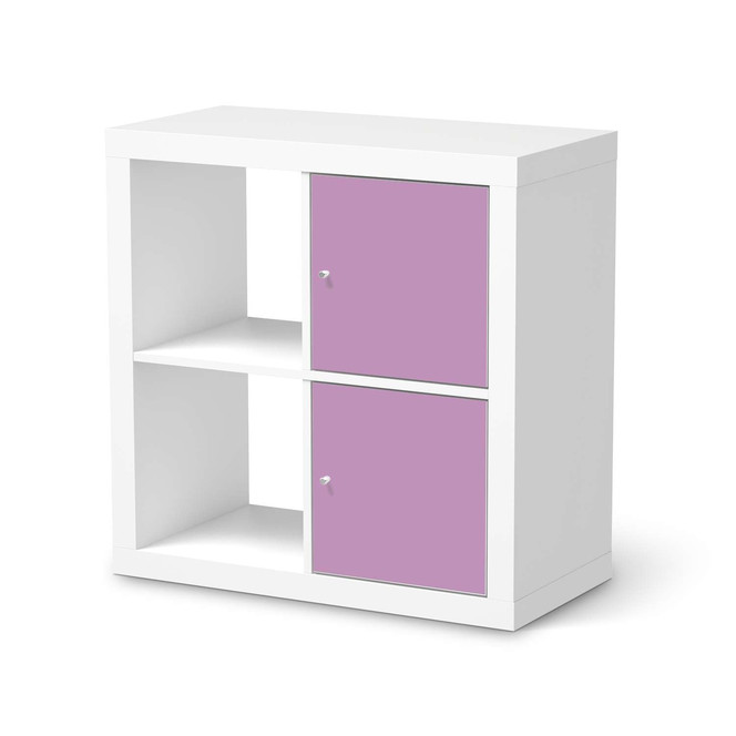 Möbelfolie IKEA Kallax Regal 2 Türen (hoch) - Flieder Light- Bild 1
