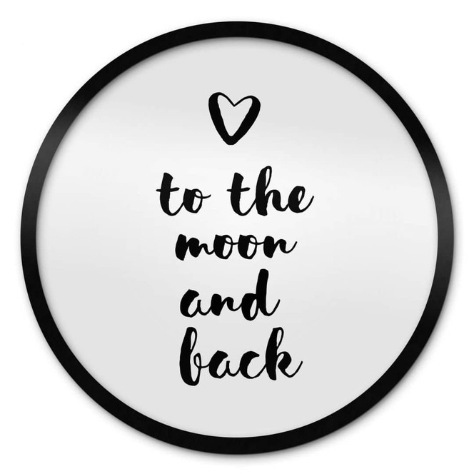 Poster Love to the moon and back - Rund