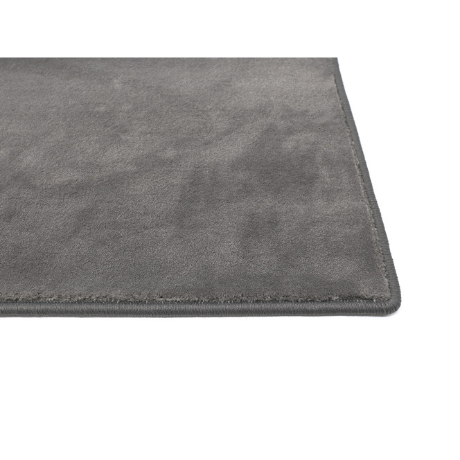 Samantha Velours Kettelteppich Wunschmass in Dark Grey