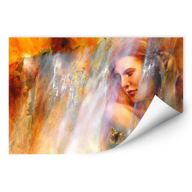 Wallprint - Schmucker - Laura mit Schmetterling