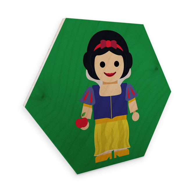Hexagon - Holz Birke-Furnier Gomes - Schneewittchen Spielzeug