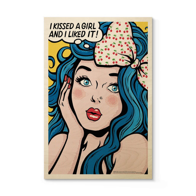 Holzbild Tohmé - I kissed a girl