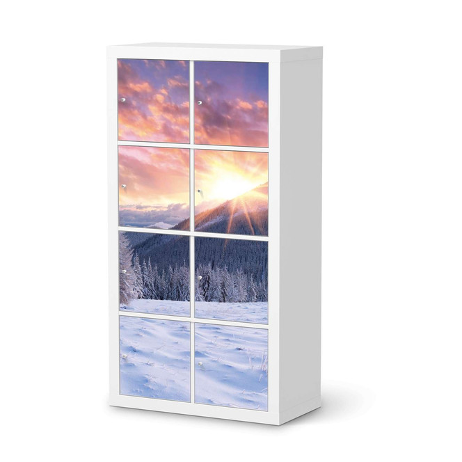 Klebefolie IKEA Expedit Regal 8 Türen - Zauberhafte Winterlandschaft- Bild 1