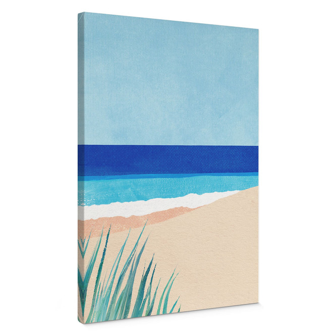 Leinwandbild Ostsee mit Dünengras - Rivers