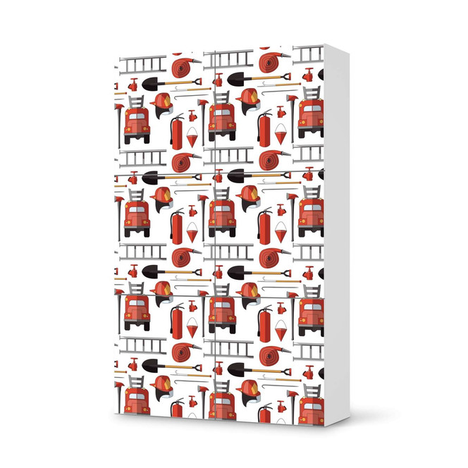 Möbel Klebefolie IKEA Besta Schrank 6 Türen (hoch) - Firefighter- Bild 1