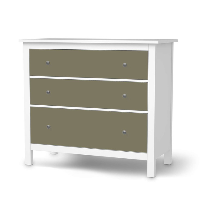 Möbelfolie IKEA Hemnes Kommode 3 Schubladen - Braungrau Light- Bild 1