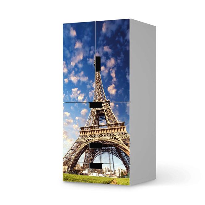 Möbelfolie IKEA Stuva / Malad - 3 Schubladen und 2 kleine Türen - La Tour Eiffel- Bild 1