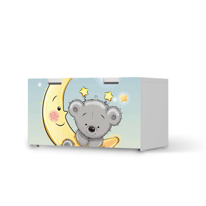 Möbelfolie IKEA Stuva / Malad Banktruhe - Teddy und Mond- Bild 1