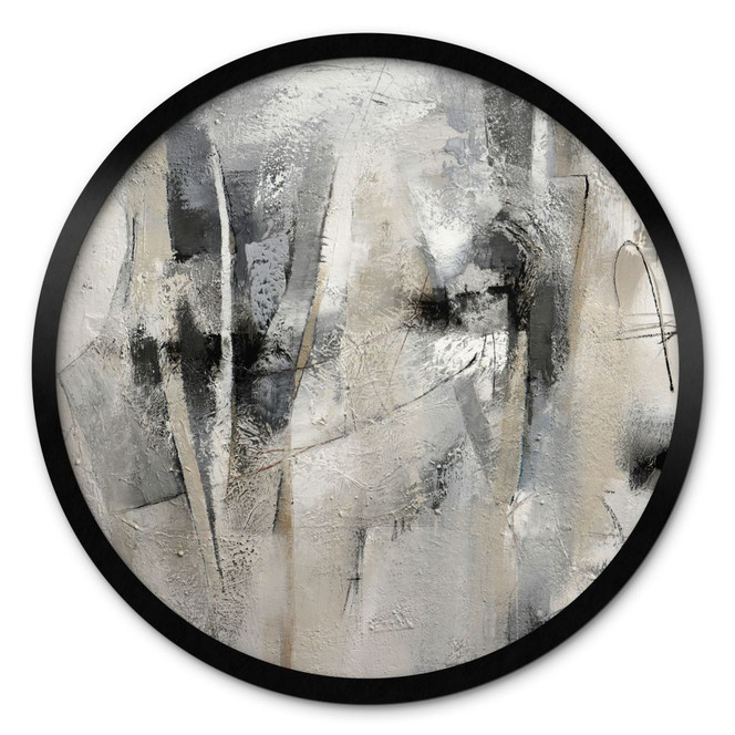 Poster Abstrakte Landschaft - Fedrau - Rund