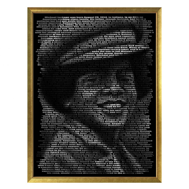 Poster Heine - Michael Jacksons Biographie