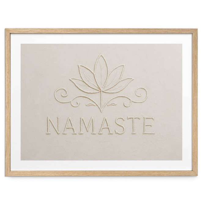 Poster Namaste mit Lotus - Treechild