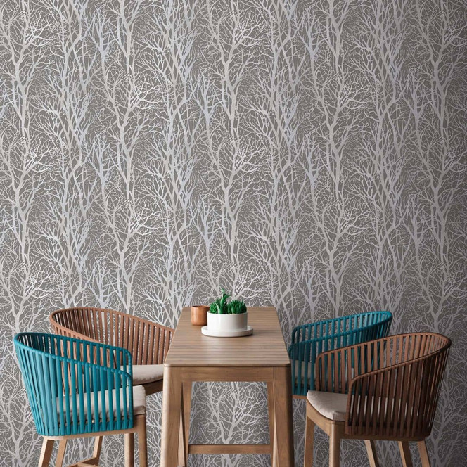 A.S. Création Mustertapete Tapete Life 3 Grau, Metallic