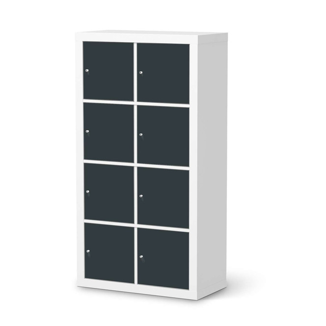 Folie IKEA Kallax Regal 8 Türen - Blaugrau Dark- Bild 1