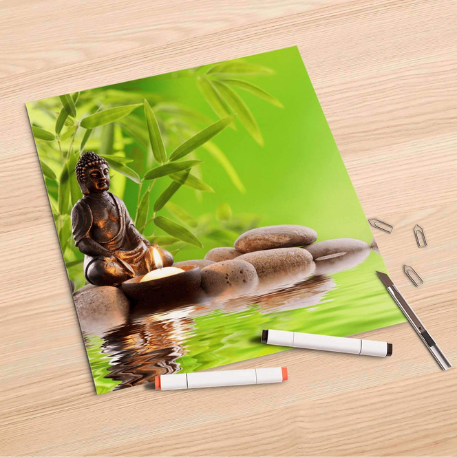Folienbogen (30x30cm) - Buddha Zen- Bild 1