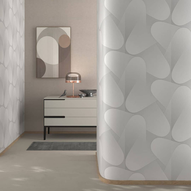 Grafiktapete Elysium weiss