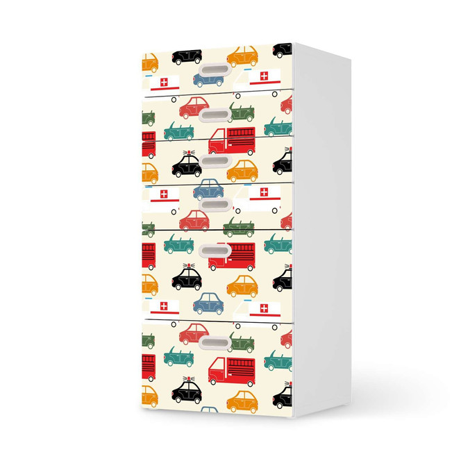 Klebefolie IKEA Stuva / Fritids Kommode - 6 Schubladen - Cars- Bild 1