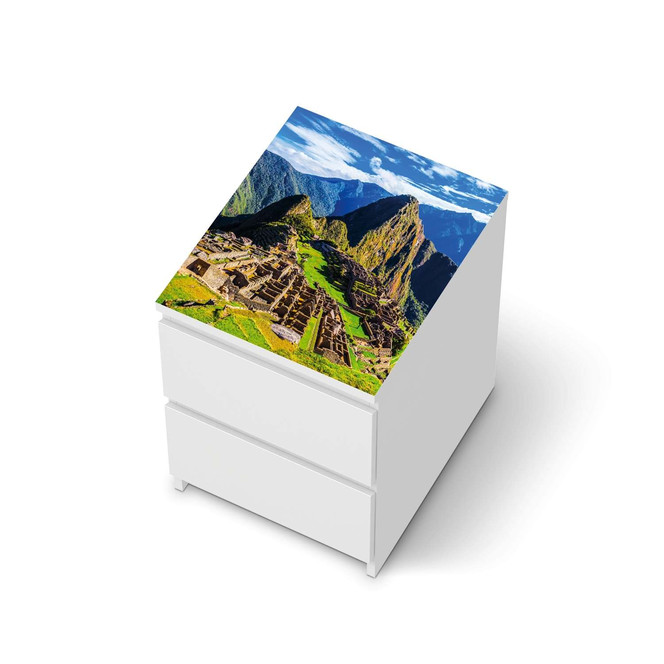 Möbelfolie IKEA Malm Kommode 2 Schubladen oben - Machu Picchu- Bild 1