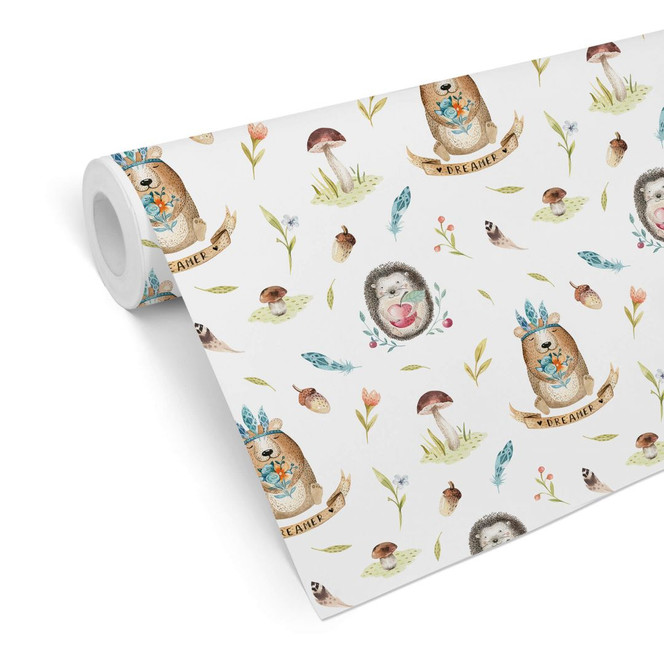 Mustertapete Kvilis - Waldtiere 02