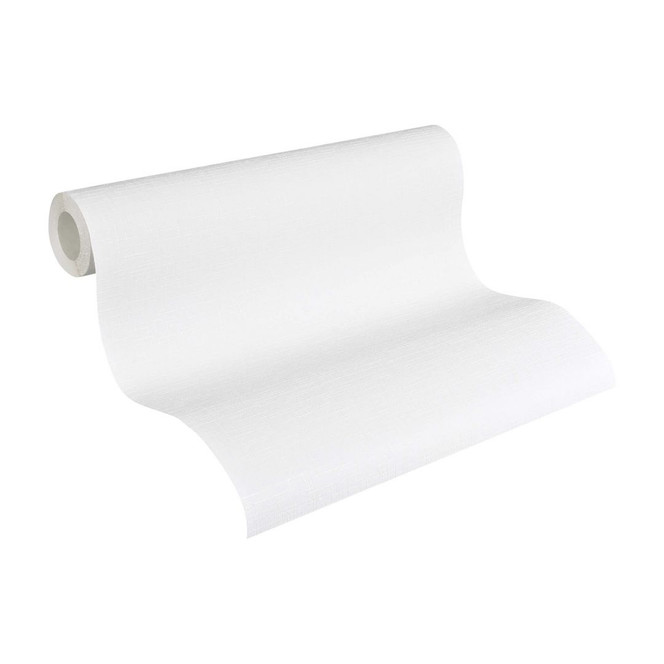 A.S. Création Vliestapete Meistervlies Strukturtapete Uni überstreichbar weiss