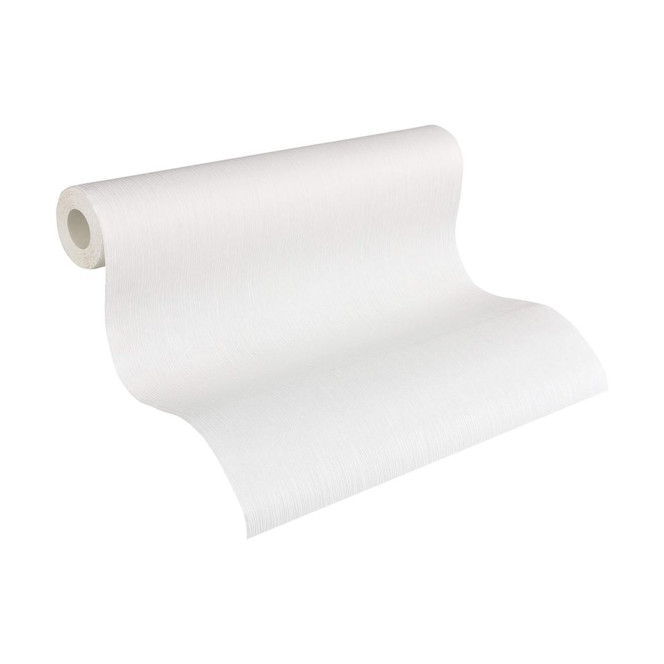 A.S. Création Vliestapete Meistervlies Strukturtapete Uni überstreichbar weiss