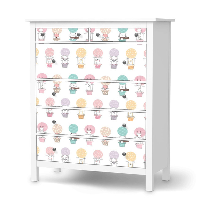 Klebefolie IKEA Hemnes Kommode 6 Schubladen - Flying Animals- Bild 1