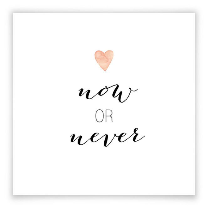 Poster Confetti & Cream - Now or Never