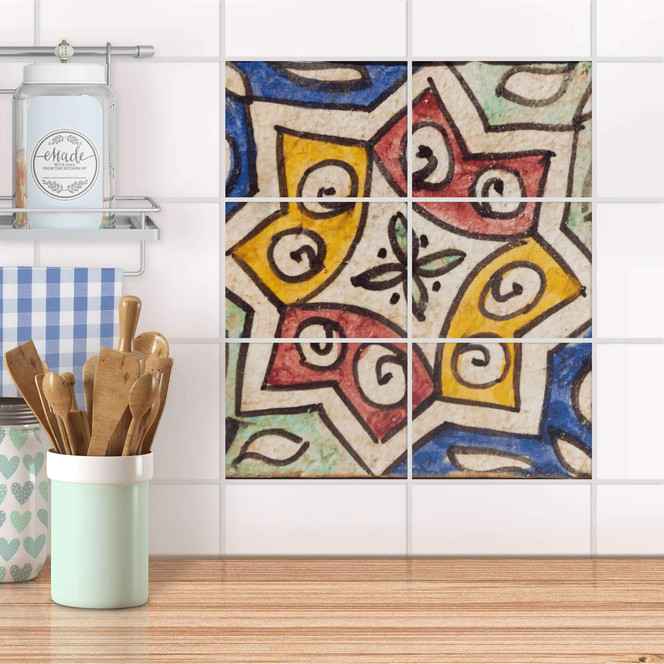 Fliesenfolie quer - Spanish Tile 6