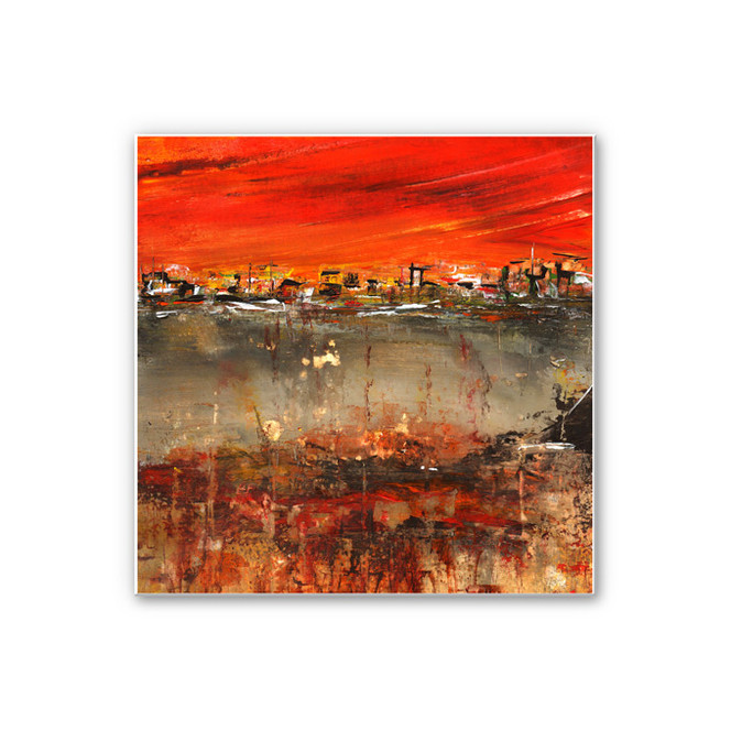 Hartschaumbild Niksic - Am Rande der Stadt