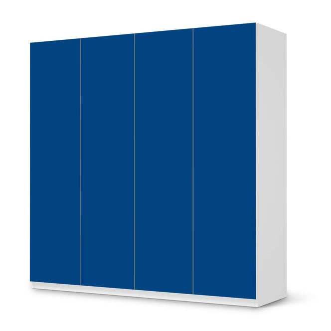 Klebefolie IKEA Pax Schrank 201cm Höhe - 4 Türen - Blau Dark- Bild 1